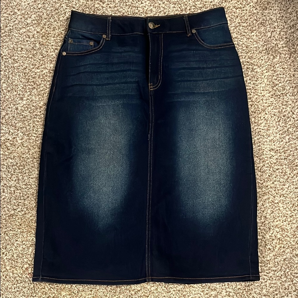 Dark Denim Women's Skirt